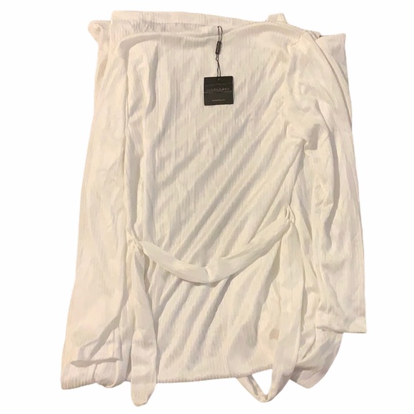 NWT JLUXLABEL Ivory Prosecco Belted Long Duster - Picture 4 of 12